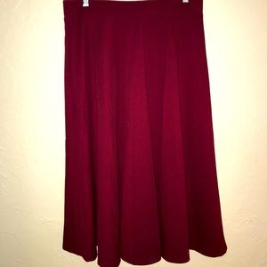 XL Burgundy Skirt